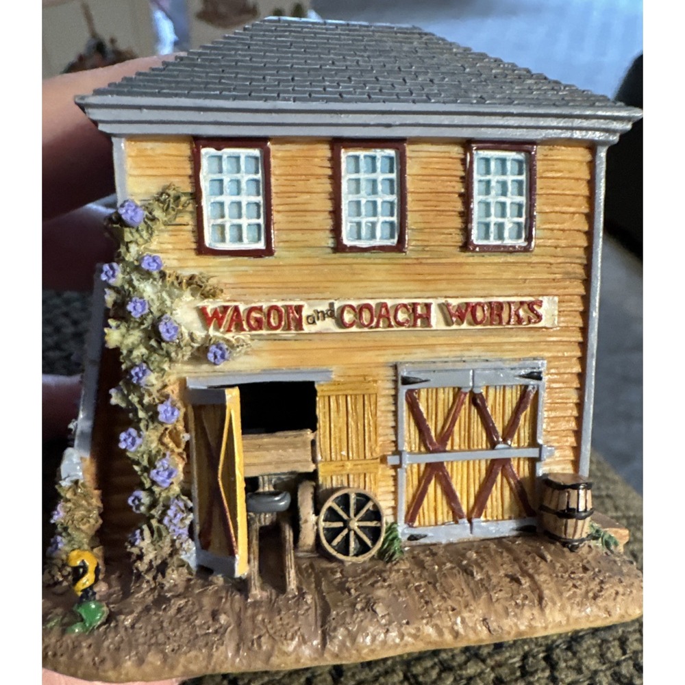 Liberty Falls Americana NIB Lot AH231‎ Coach Wagon + AH195 Pewter Figurines